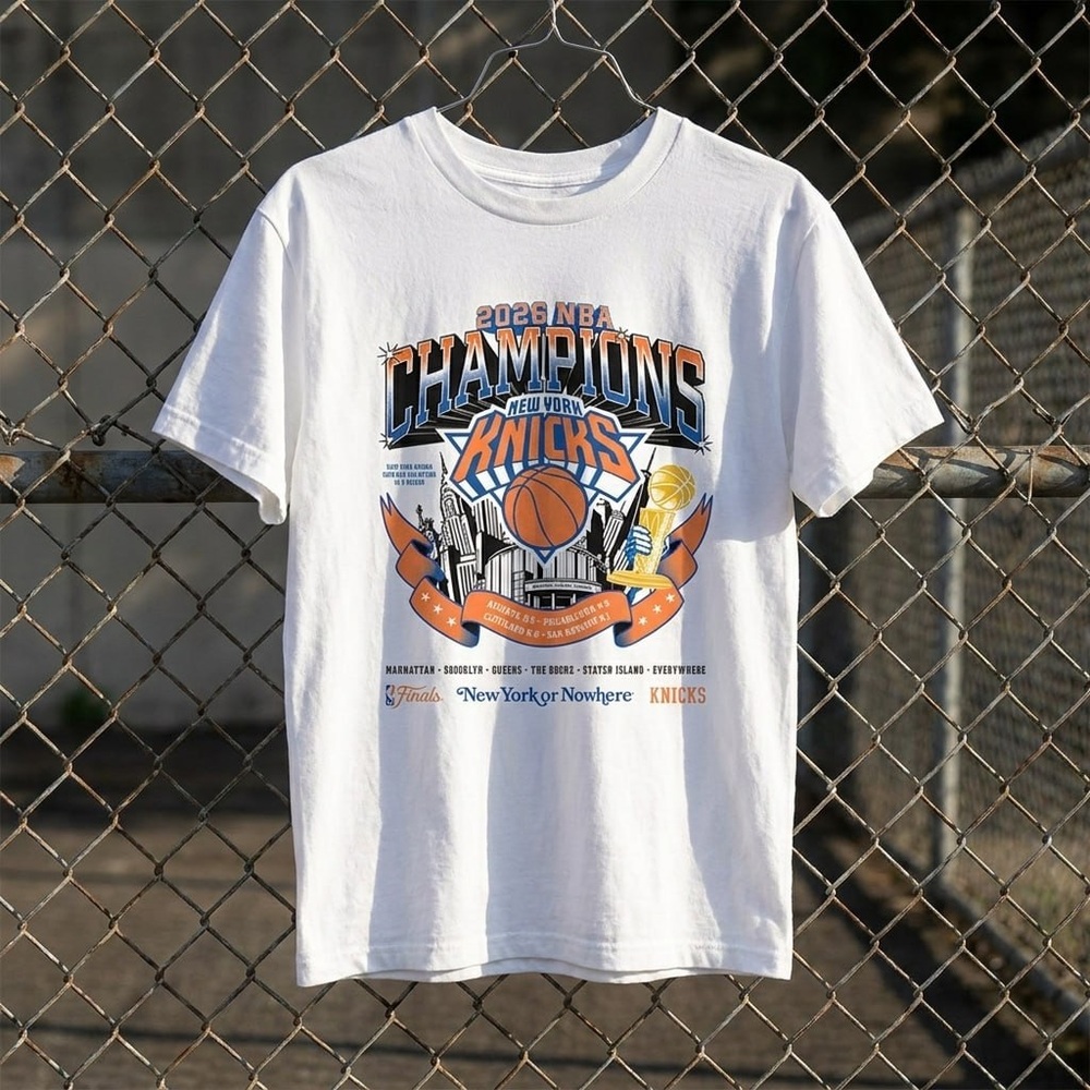 NBA Champions New York Knicks Graphic Tee - White